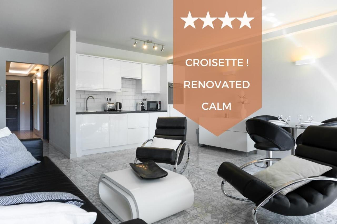 2-Bedroom Apartment Pointe Croisette Peaceful Walk To The Beach Канны Экстерьер фото